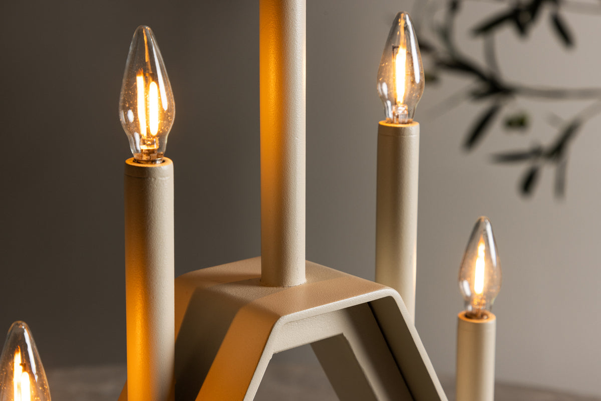 ÅRE candelabro beige 32x36cm