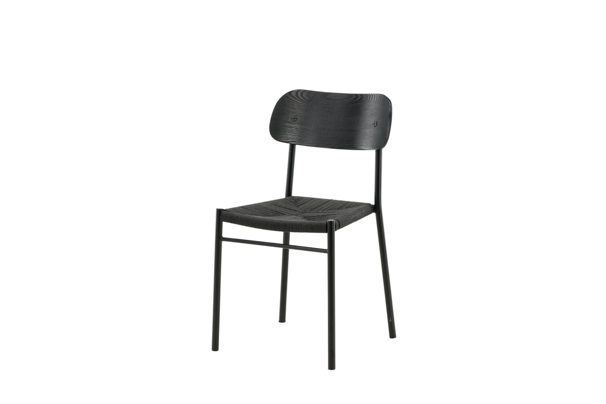 Juego de 2 sillas de comedor POLLY negro