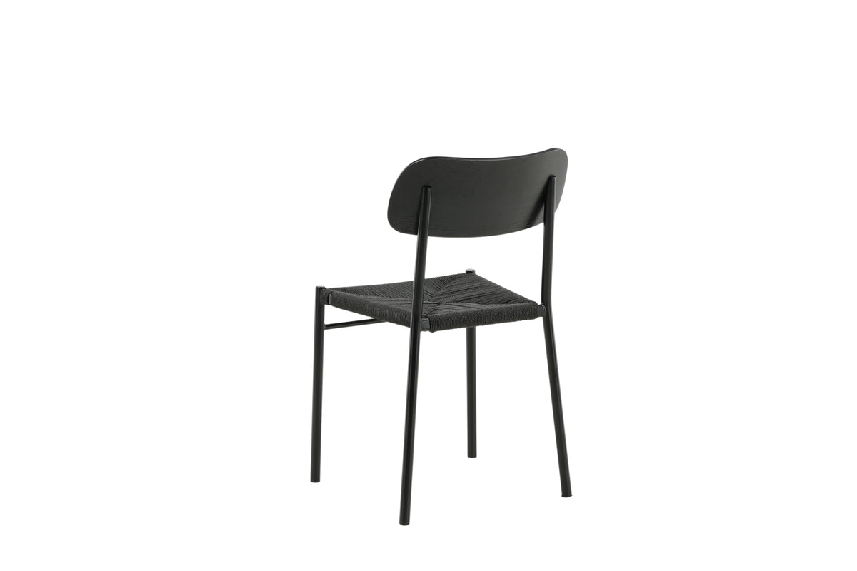 Juego de 2 sillas de comedor POLLY negro