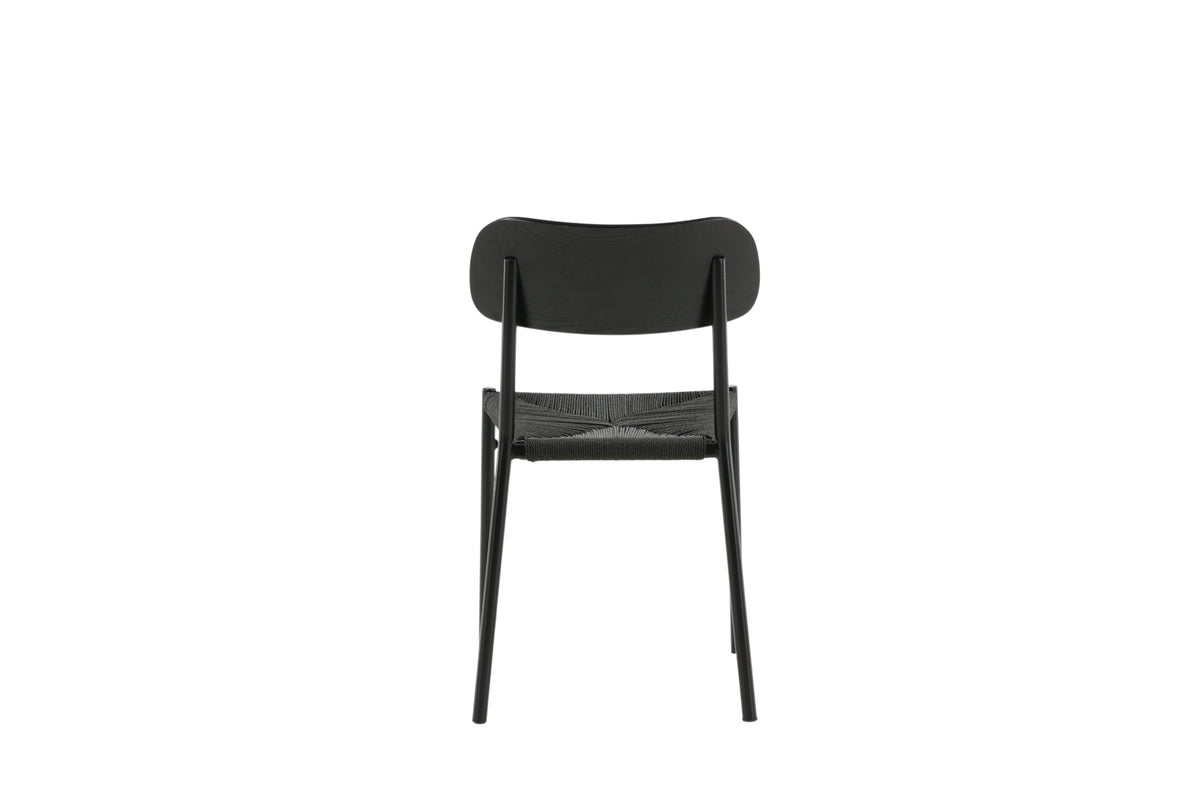 Juego de 2 sillas de comedor POLLY negro