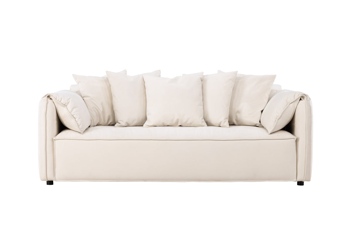 TOREKOV Sofá 3 plazas blanco 202x100x73cm (reserva, llega el 20-01-2025)