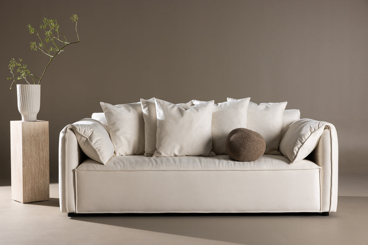 TOREKOV Sofá 3 plazas blanco 202x100x73cm (reserva, llega el 20-01-2025)
