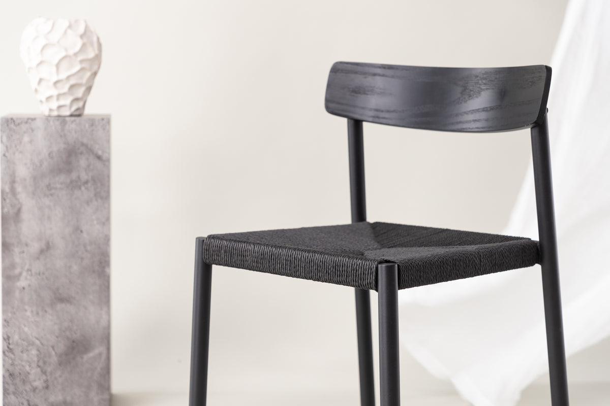 MALMÖN Sillas de comedor Negro