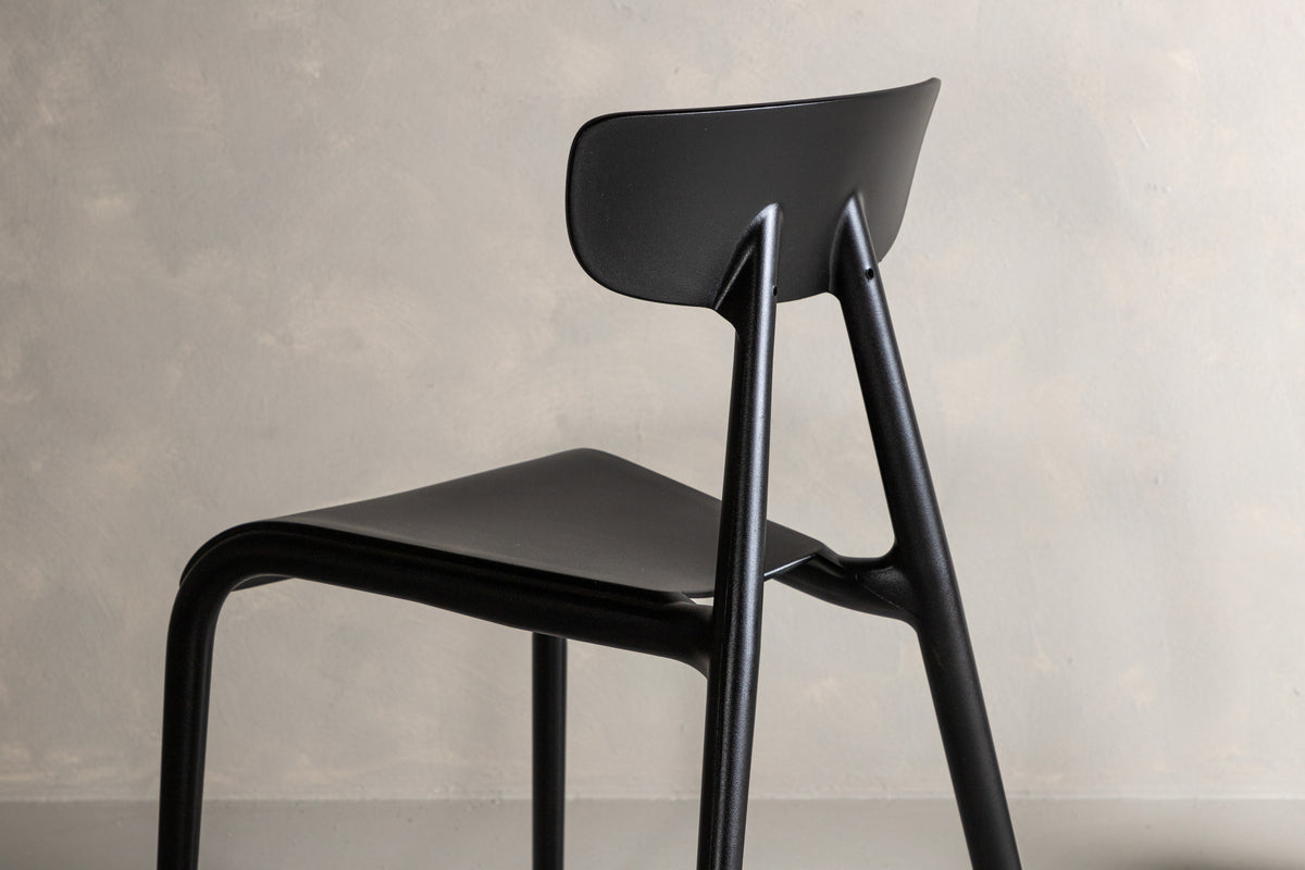 URSHOLMEN Sillas de comedor paquete de 2 negro