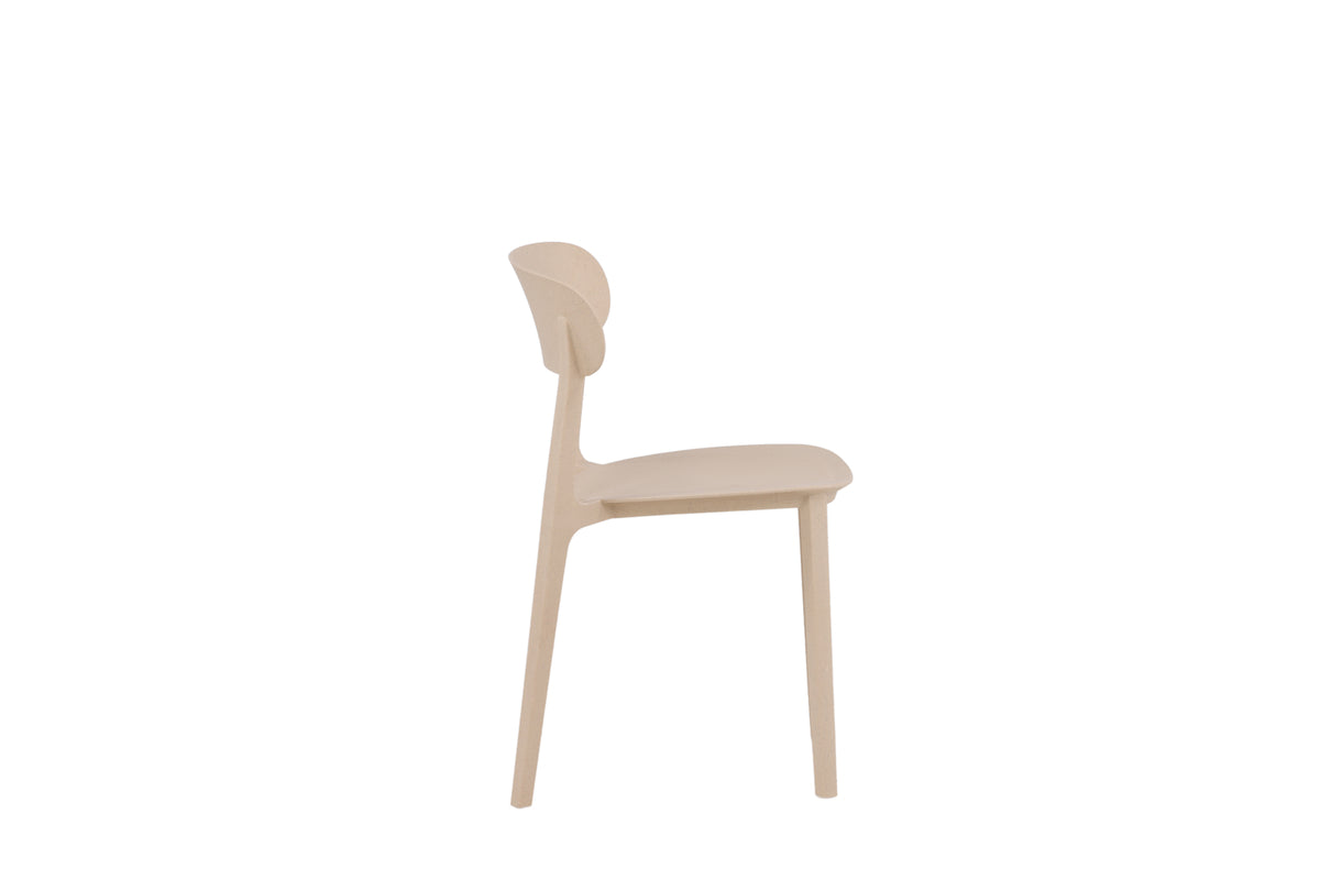 Sillas de comedor HIKARI, paquete de 2, color beige
