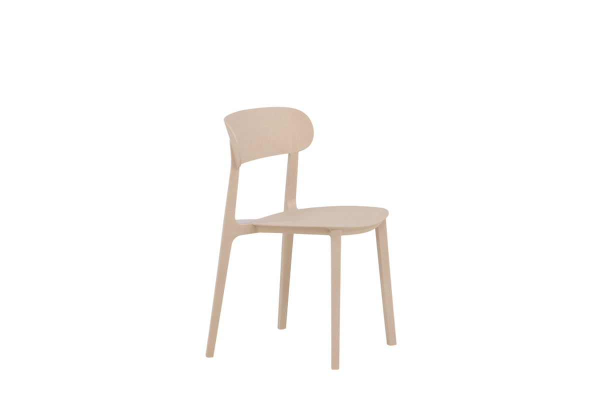 Sillas de comedor HIKARI, paquete de 2, color beige