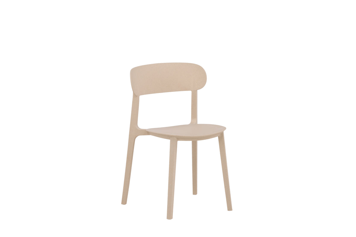 Sillas de comedor HIKARI, paquete de 2, color beige