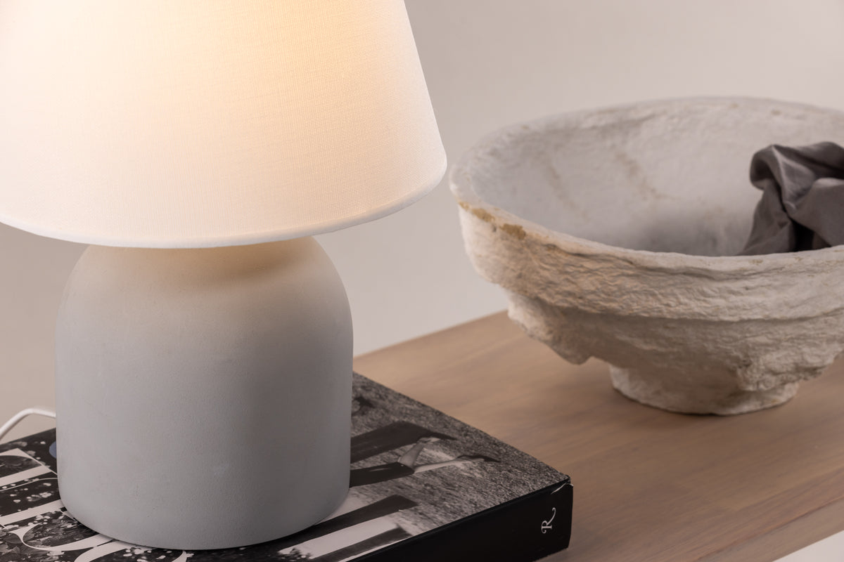 STYRSÖ Lámparas de mesa Gris