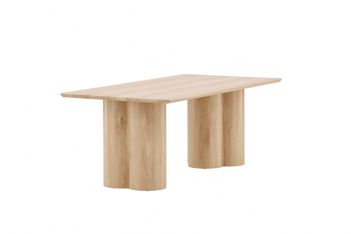 Mesa de centro ROOT 120x60cm enlucida blanca