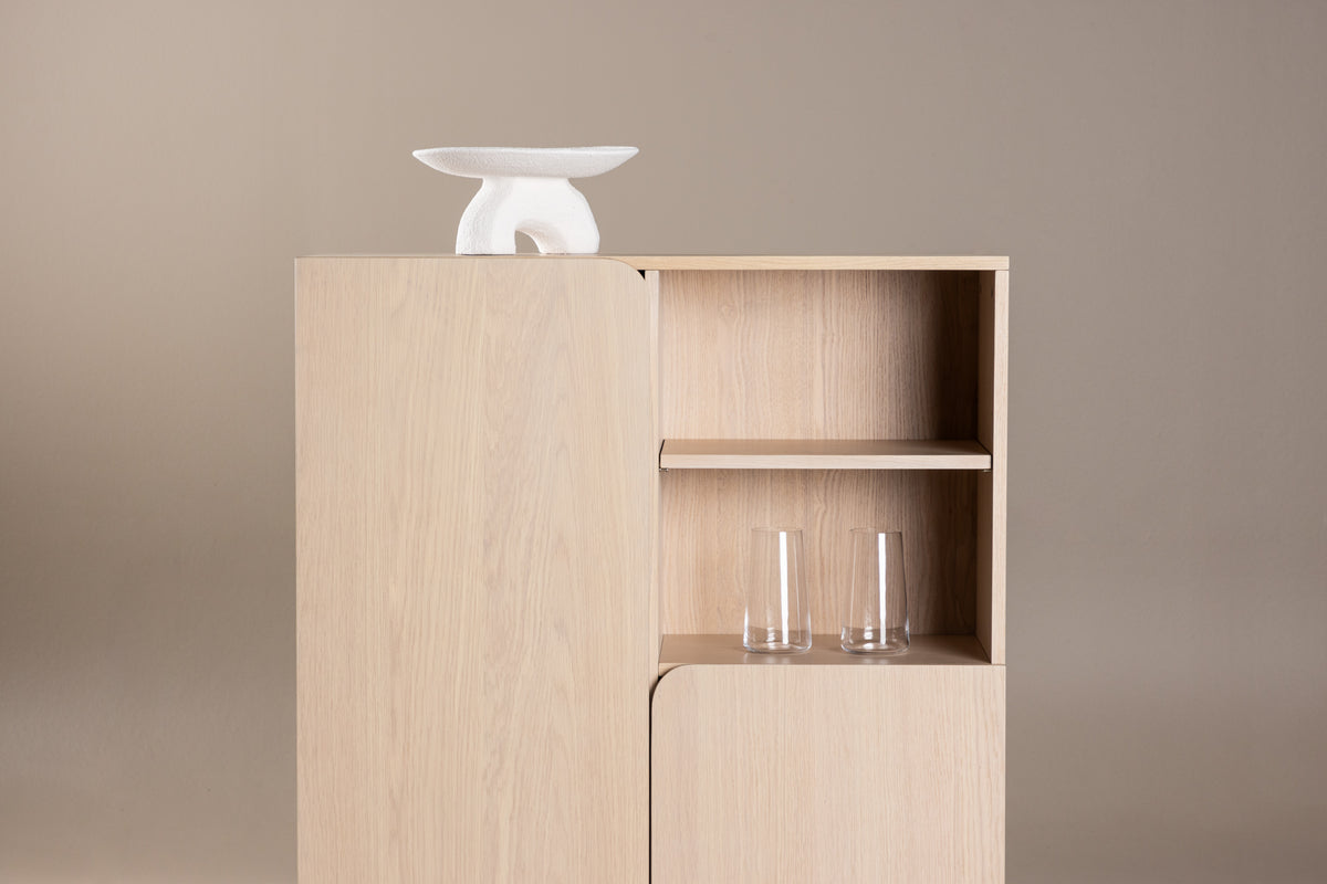 HARE SORA Mueble 80 X 30 X 110 Enlucido Blanco