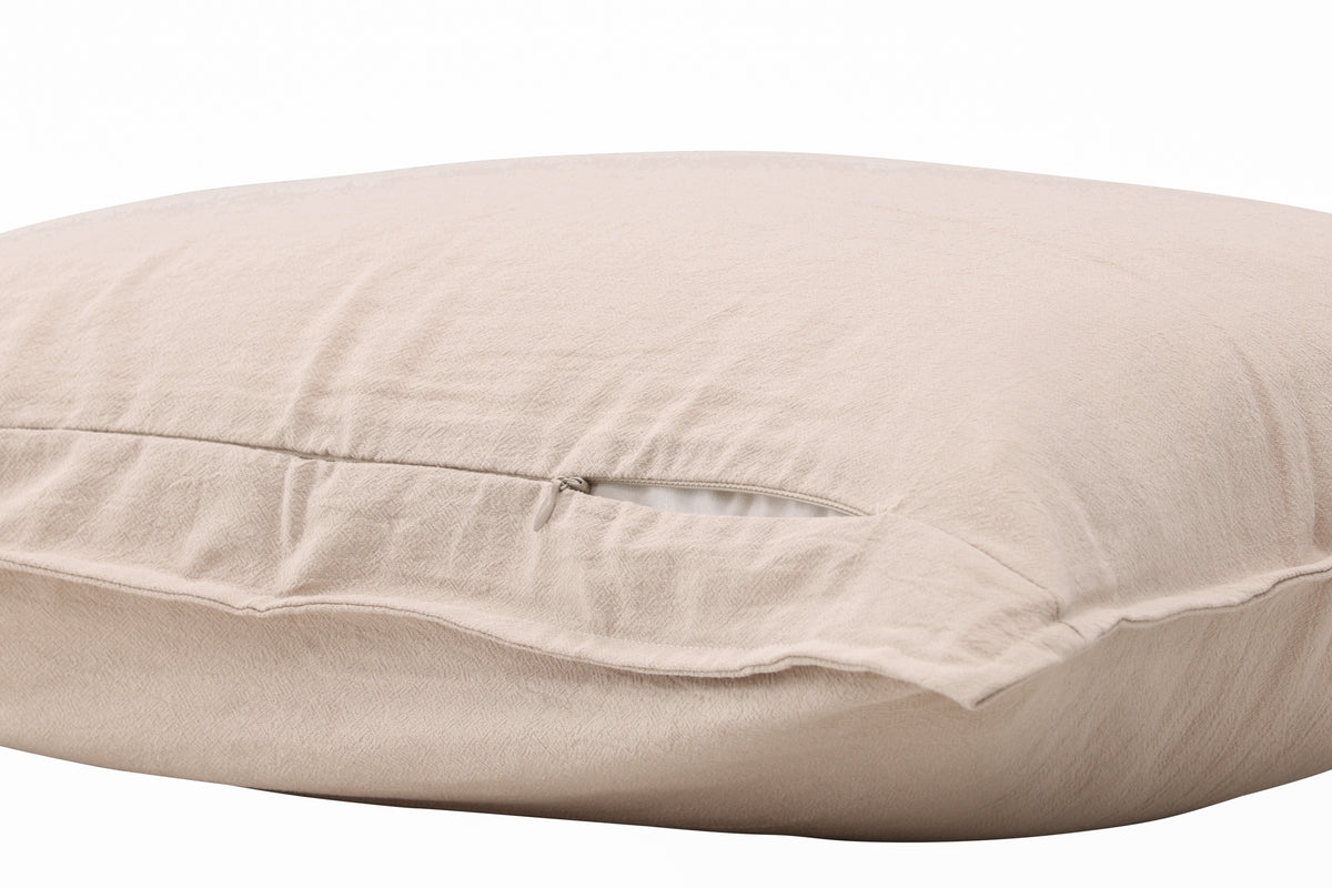 RONJA Funda cojín 45 X 45 beige cálido