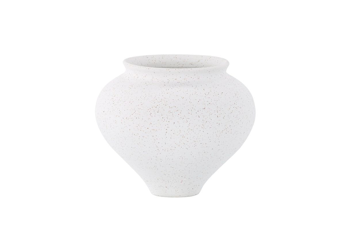 RELLIS Jarrón Ø18 Blanco
