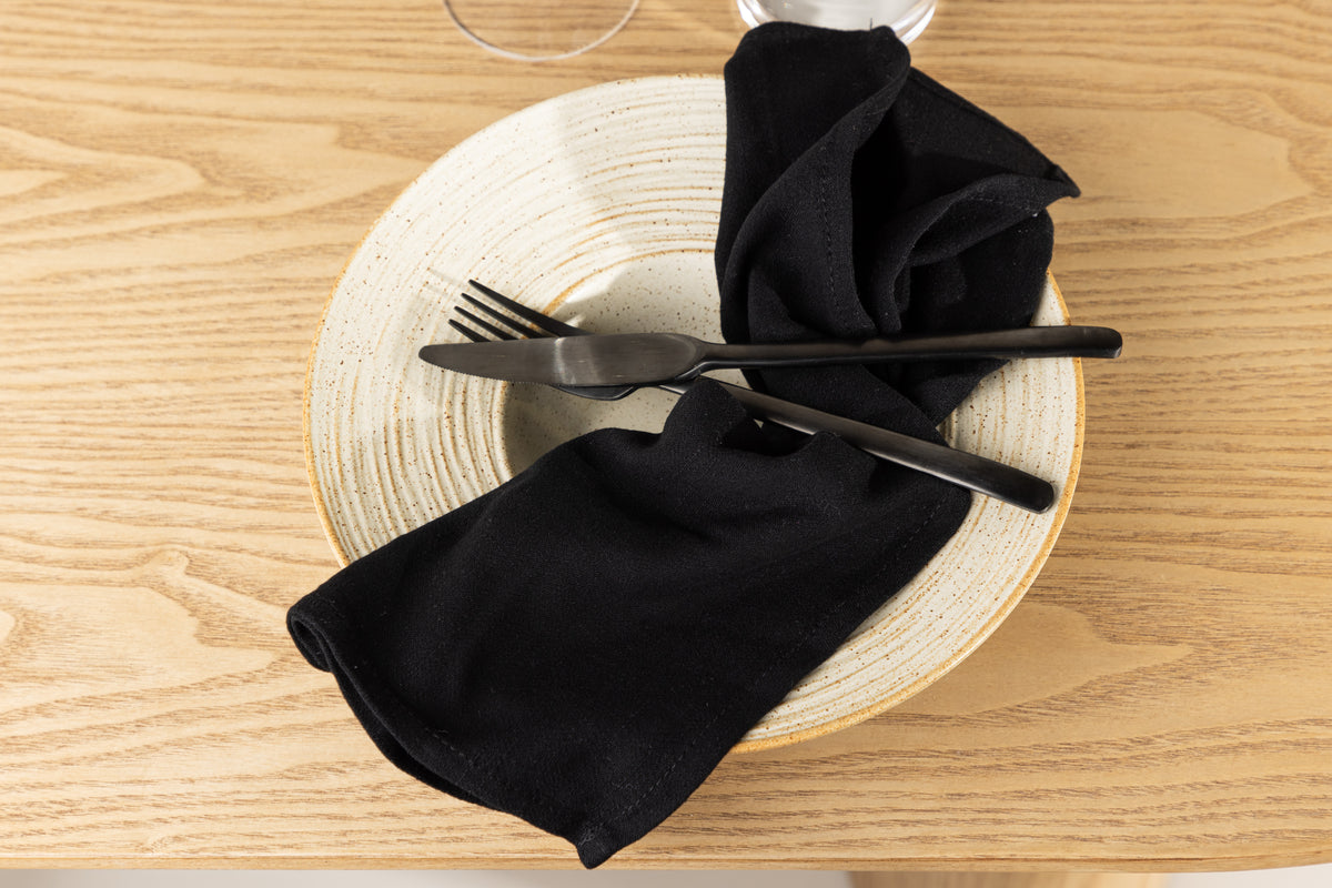 Servilletas WABI SABI Paquete de 2 Negro