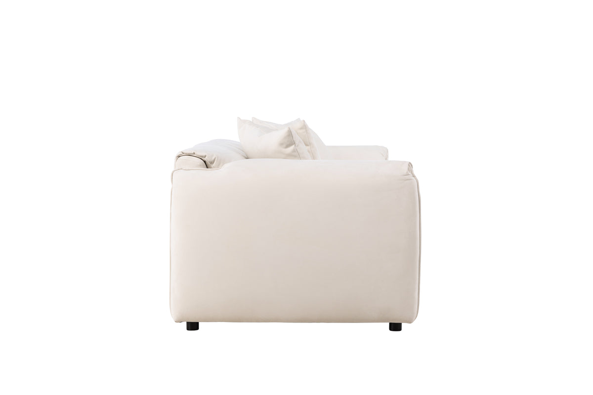 TOREKOV Sofá 3 plazas blanco 202x100x73cm (reserva, llega el 20-01-2025)