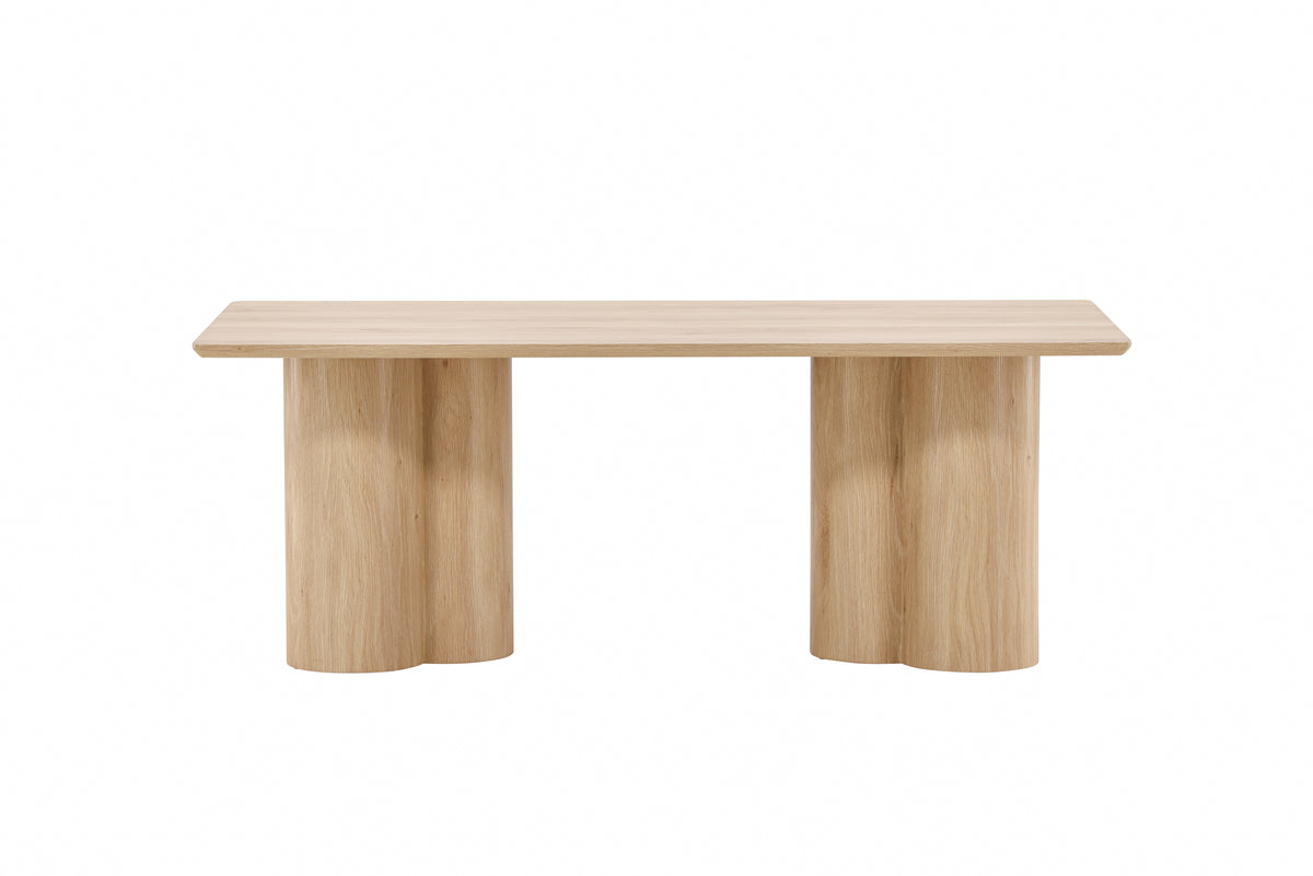 Mesa de centro ROOT 120x60cm enlucida blanca