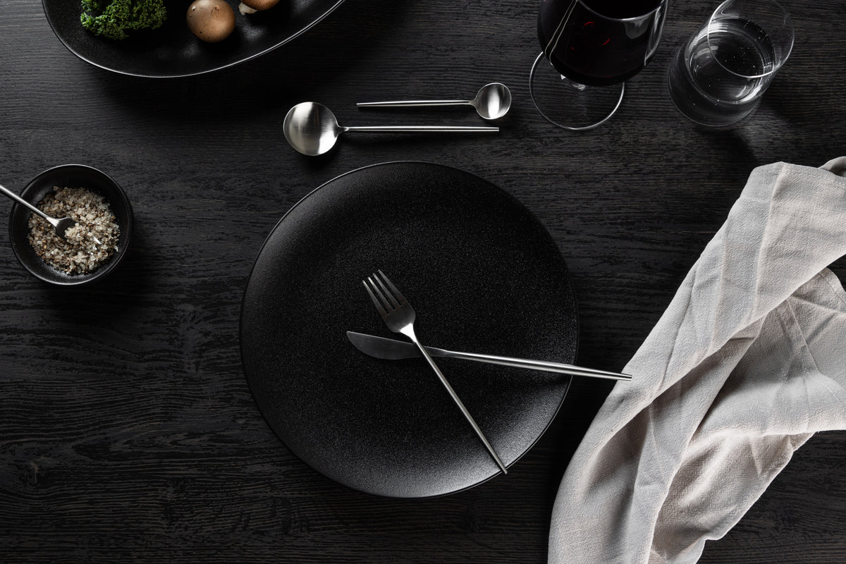 Platos WABI SABI Ø26 Pack de 2 Negro