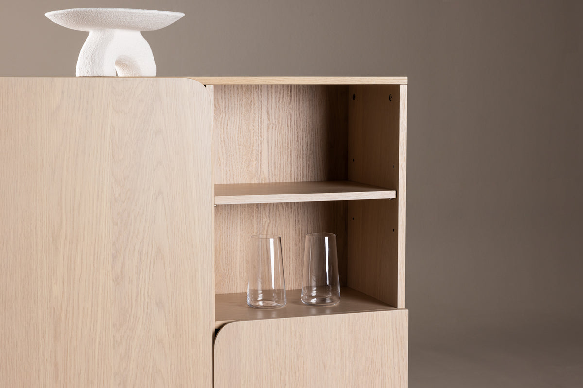 HARE SORA Mueble 80 X 30 X 110 Enlucido Blanco