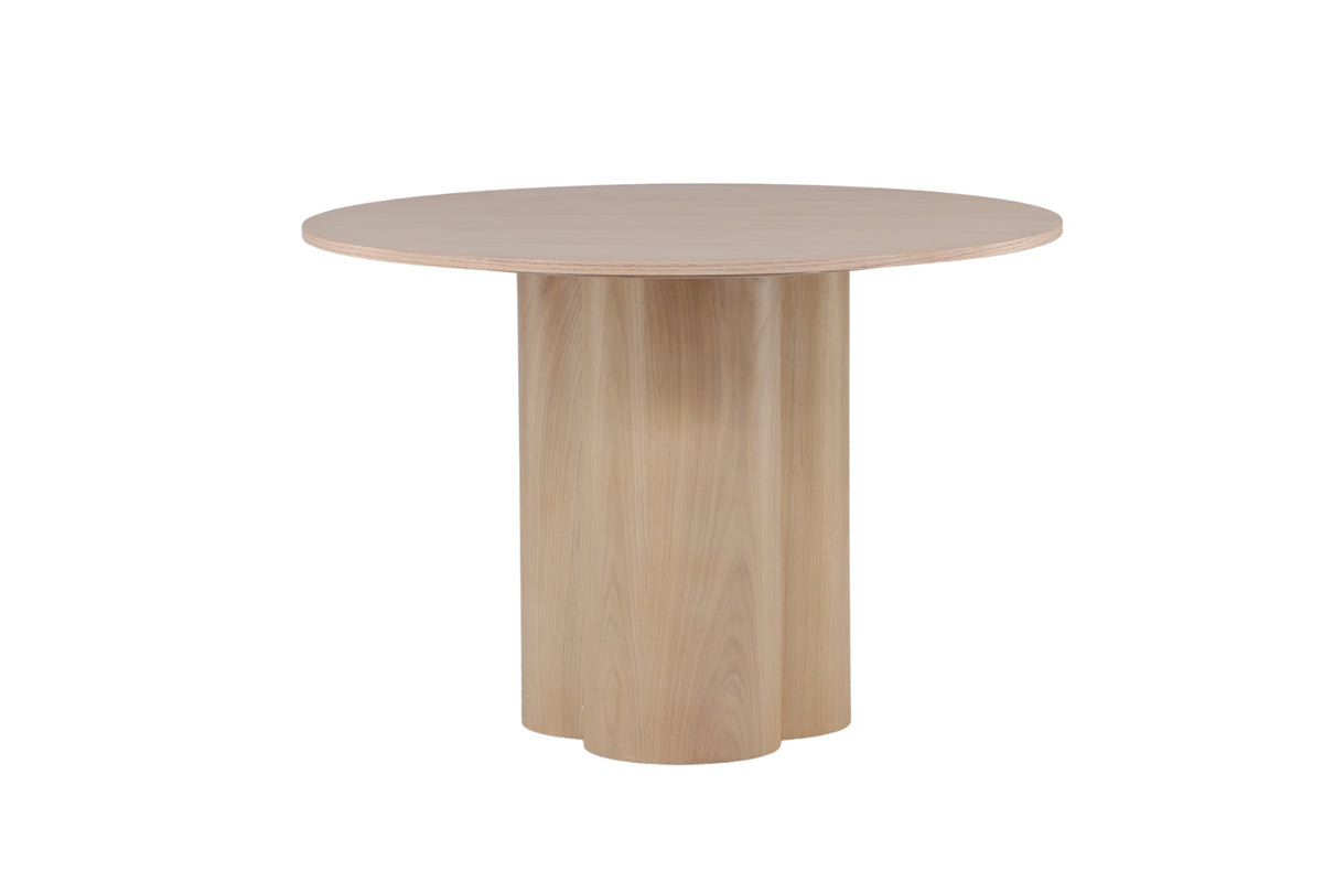 Mesa de comedor ROOT ø110cm enlucida blanca