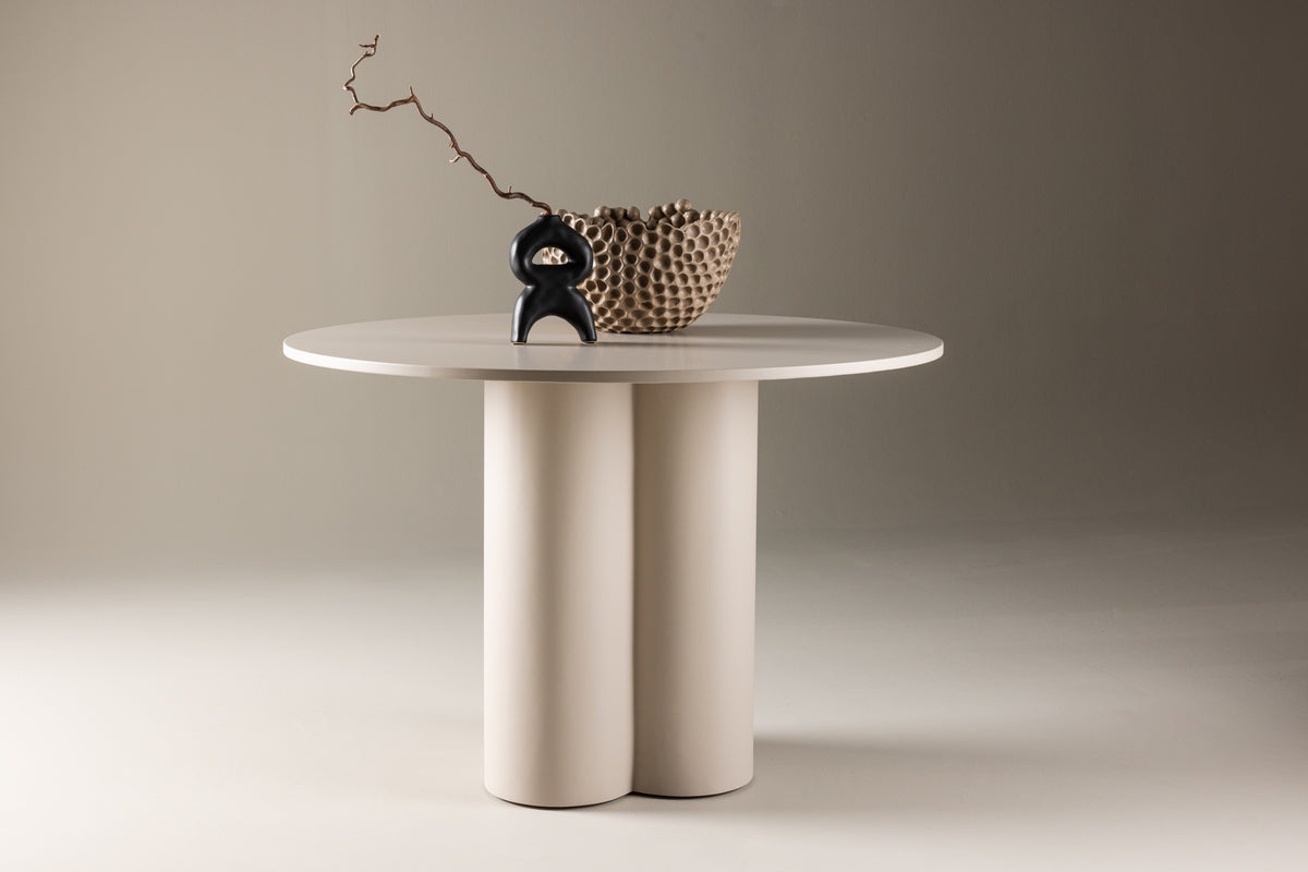Mesa de comedor ROOT ø110cm beige (llega reserva el 01-03-2025)