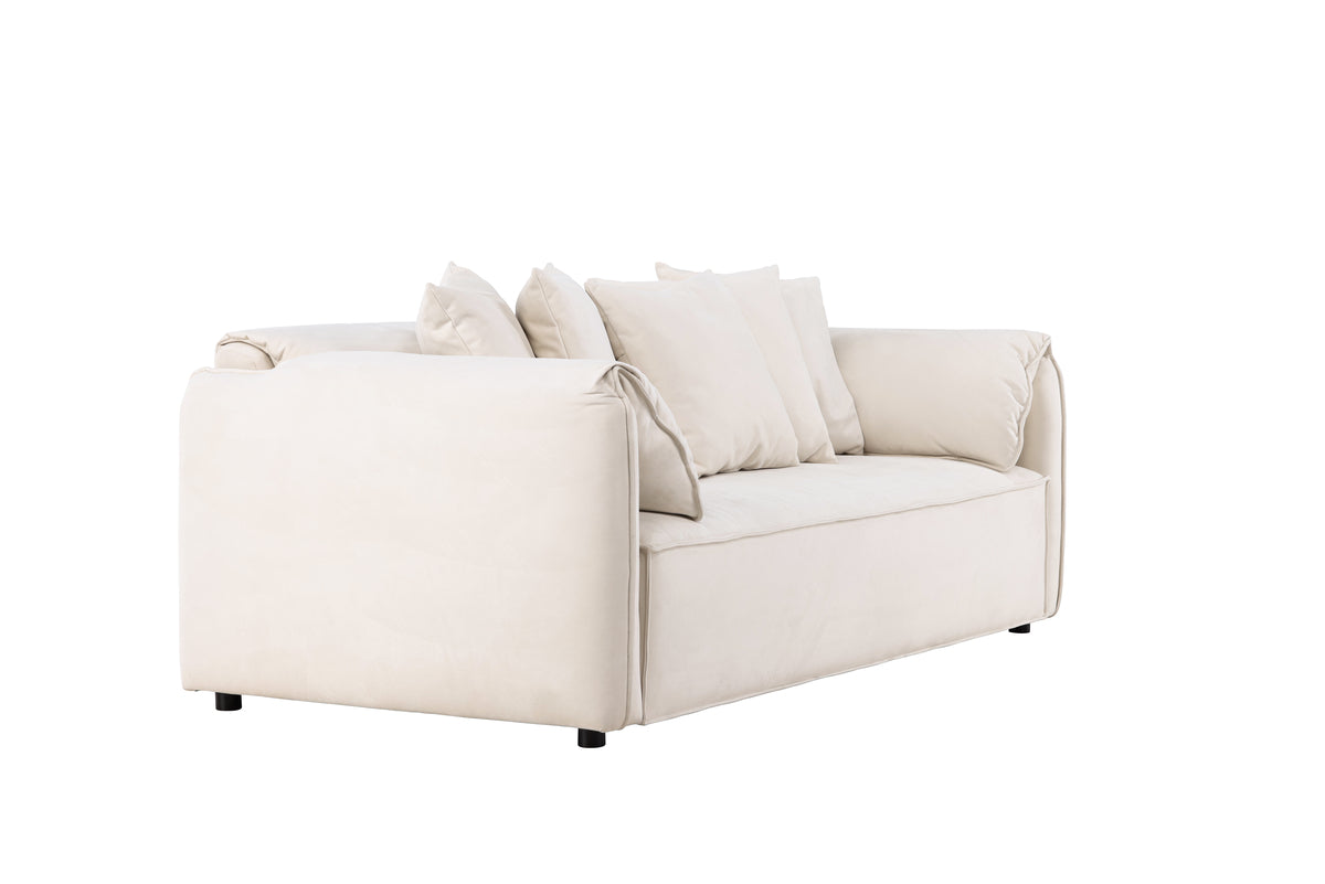 TOREKOV Sofá 3 plazas blanco 202x100x73cm (reserva, llega el 20-01-2025)