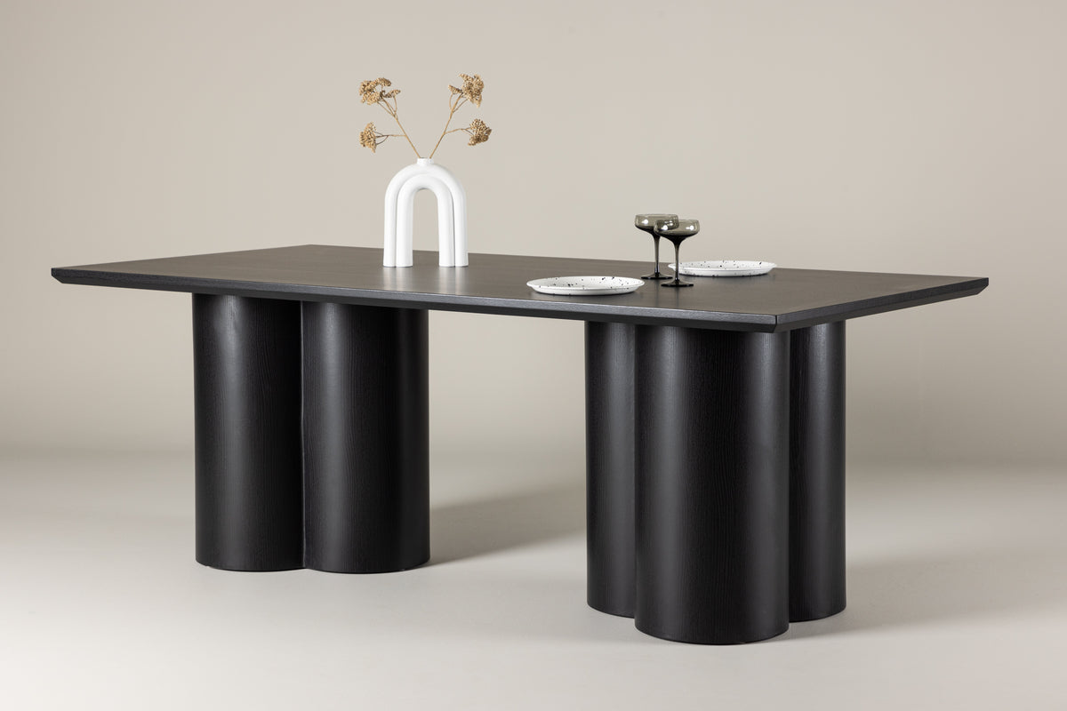 Mesa de comedor ROOT 220x100cm negra