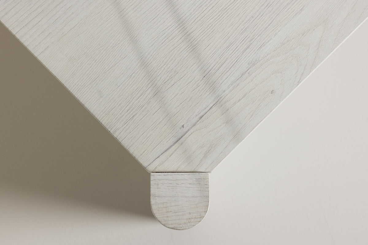 VERNO soffbord 100 X 100 Vitputsad