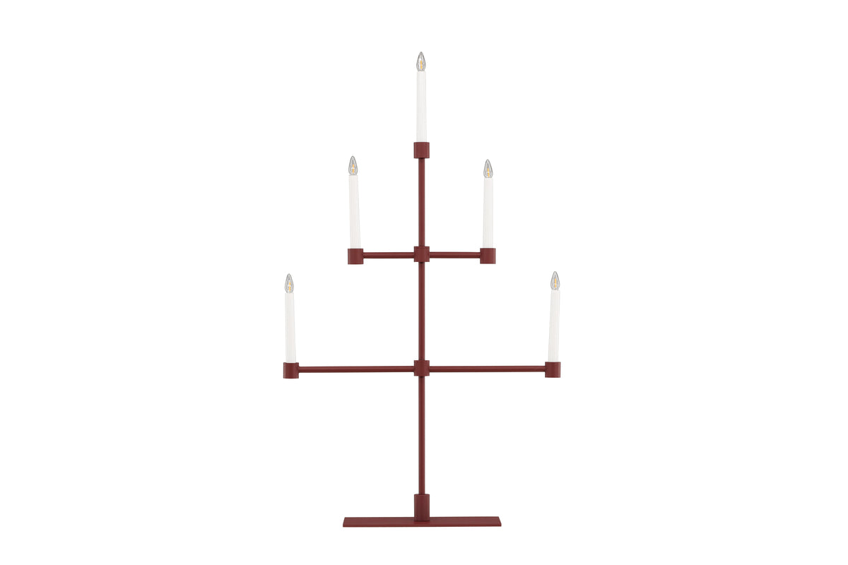 AVOARIZ Adventsljusstake röd