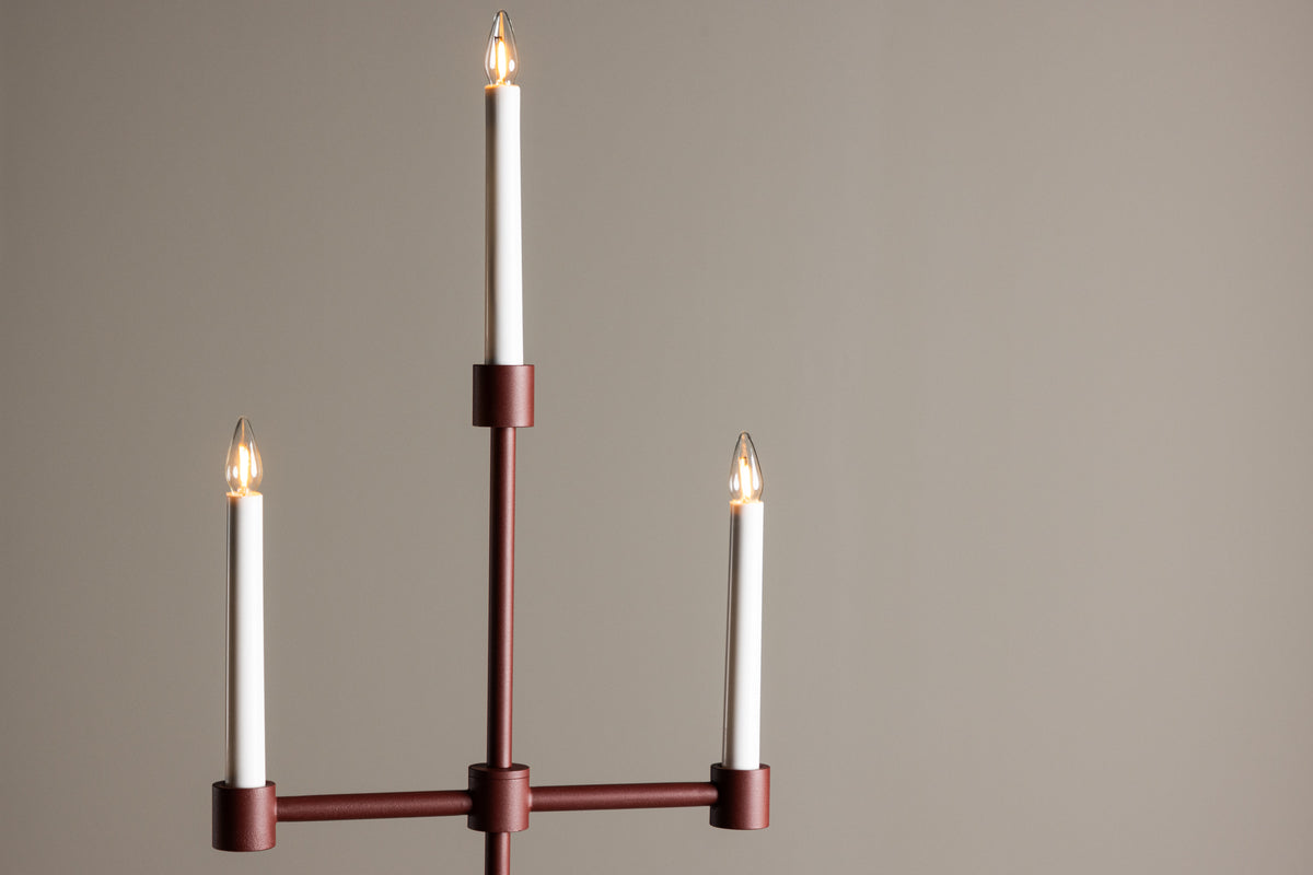AVOARIZ Adventsljusstake röd
