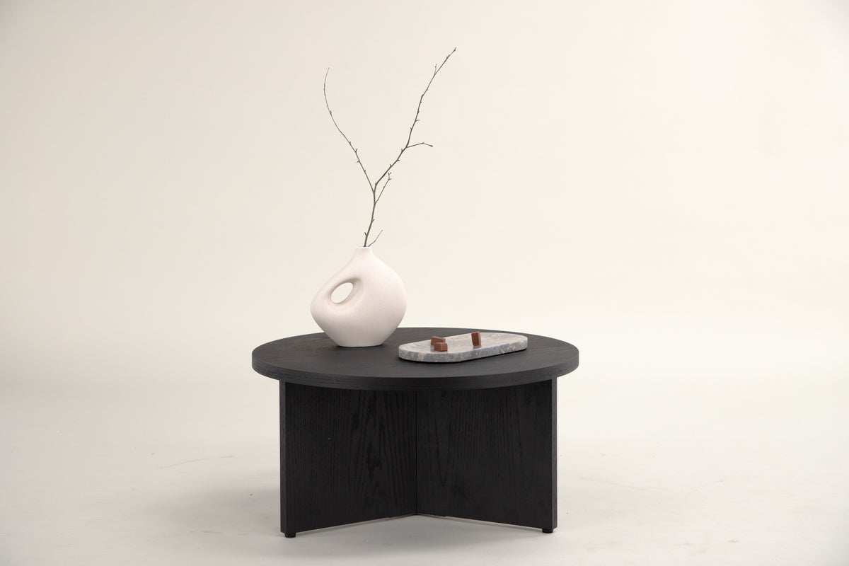 SALTÖ Coffee table ⌀85 Black