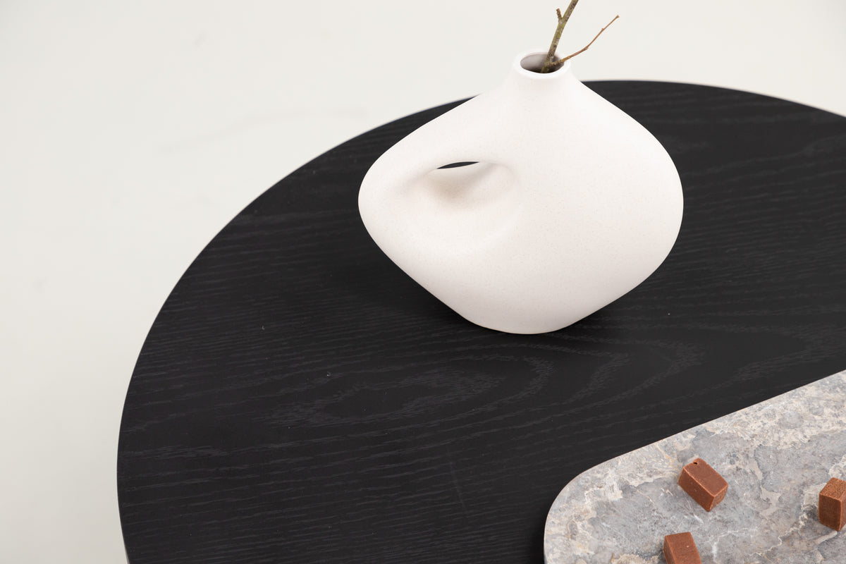 SALTÖ Coffee table ⌀85 Black