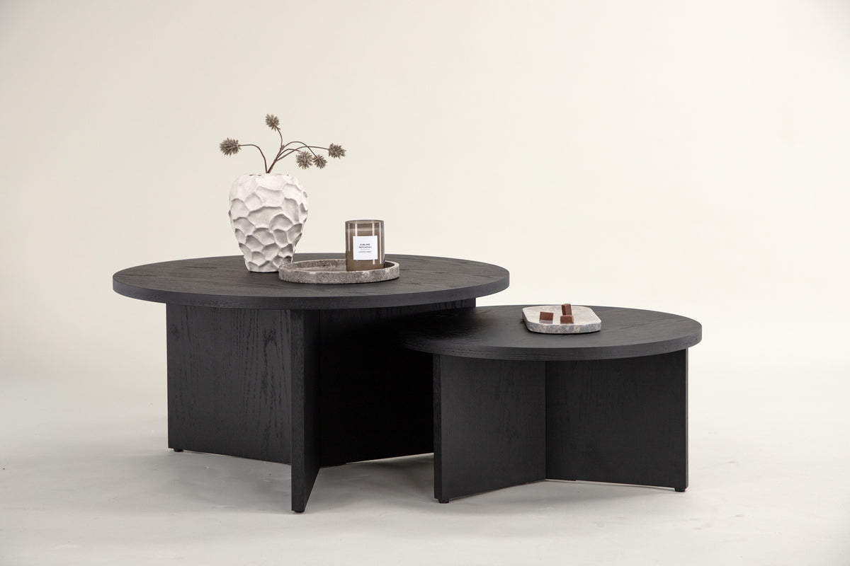 SALTÖ Coffee table ⌀85 Black