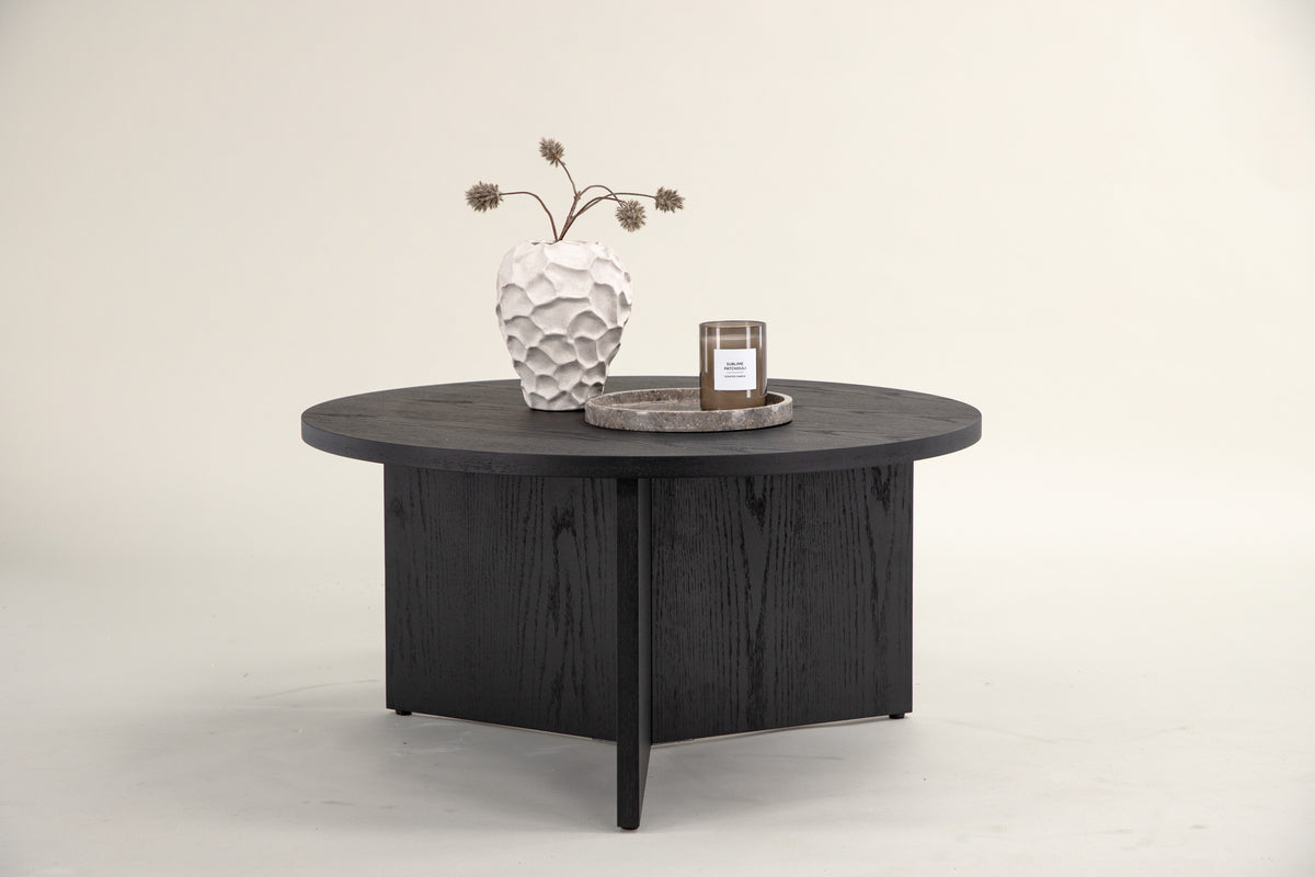 SALTÖ Coffee table ⌀85 Black