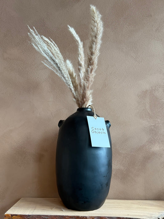 Mudd vas ø17cm mattsvart